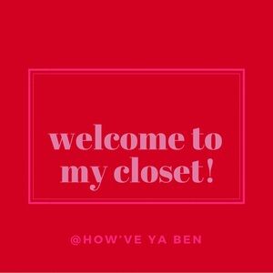 Welcome to my closet!